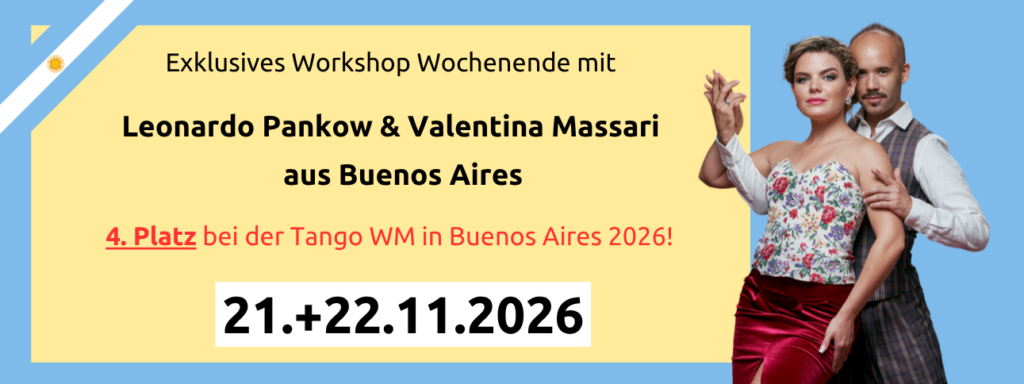 Tango Argentino Workshops mit Valentina Massari und Leonardo Pankow
